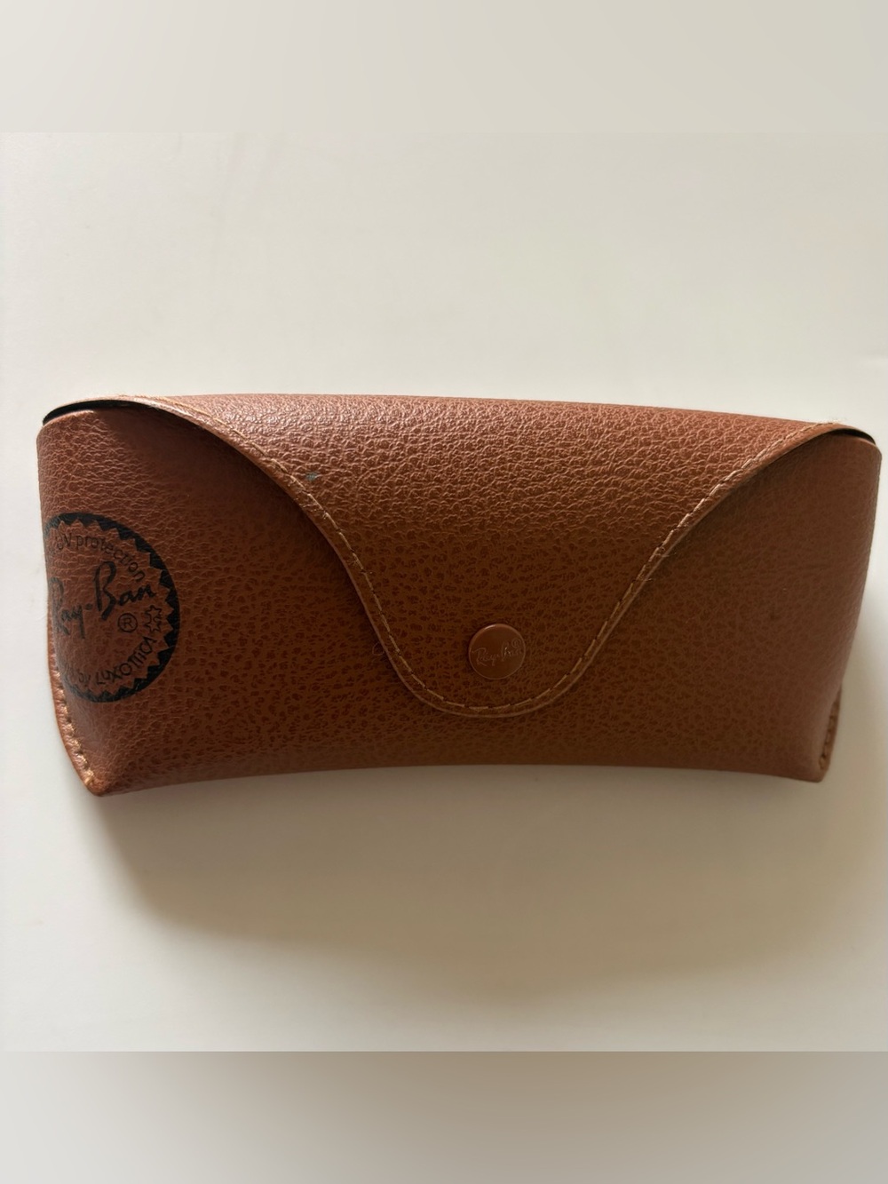 Ray-Ban Brown Snap Closure Luxotica Sunglasses Case